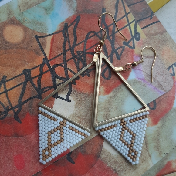 Handmade Beaded Earrings - Picture 6 of 7